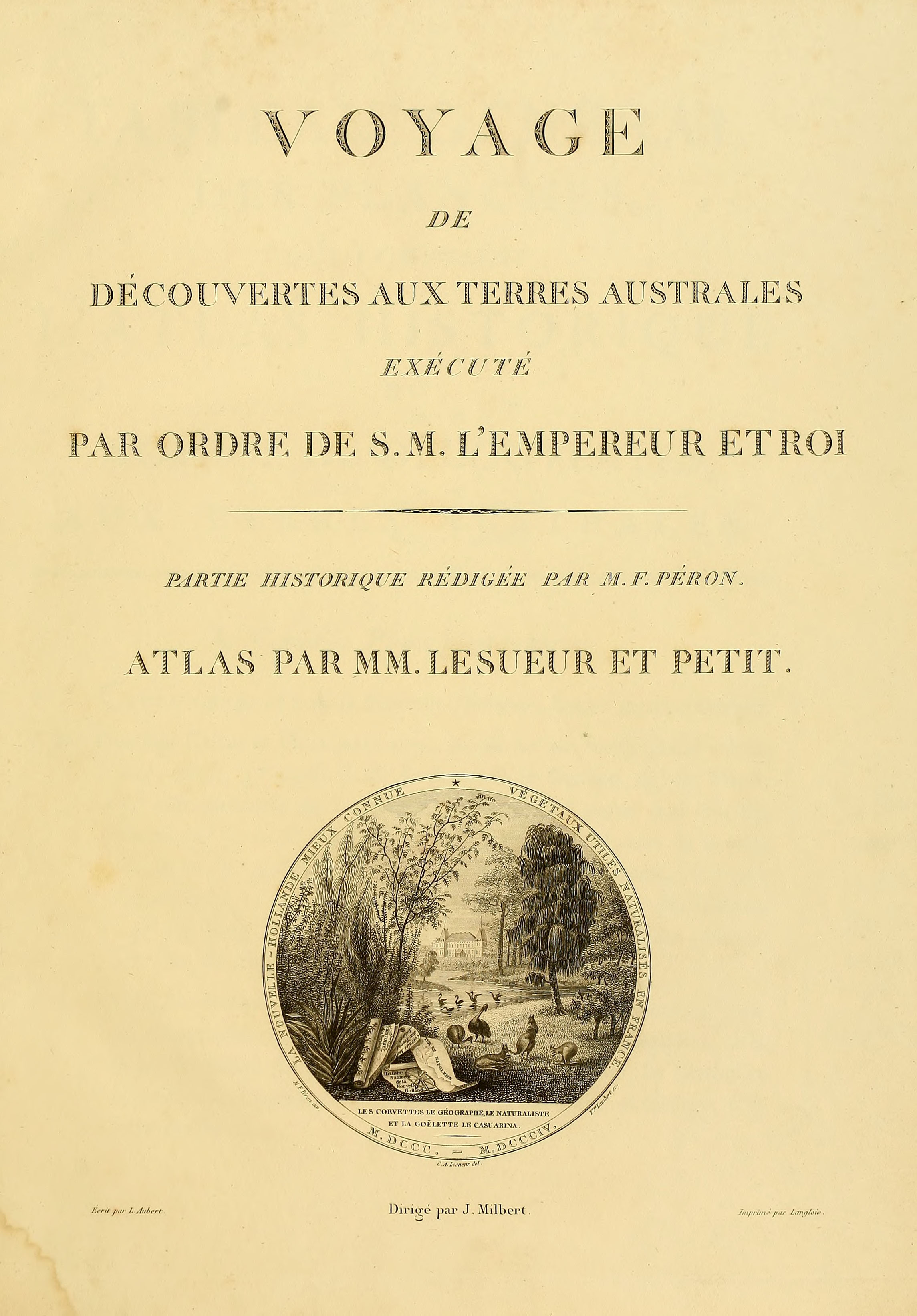 Atlas 1807, Lesueur & Petit, planche 1