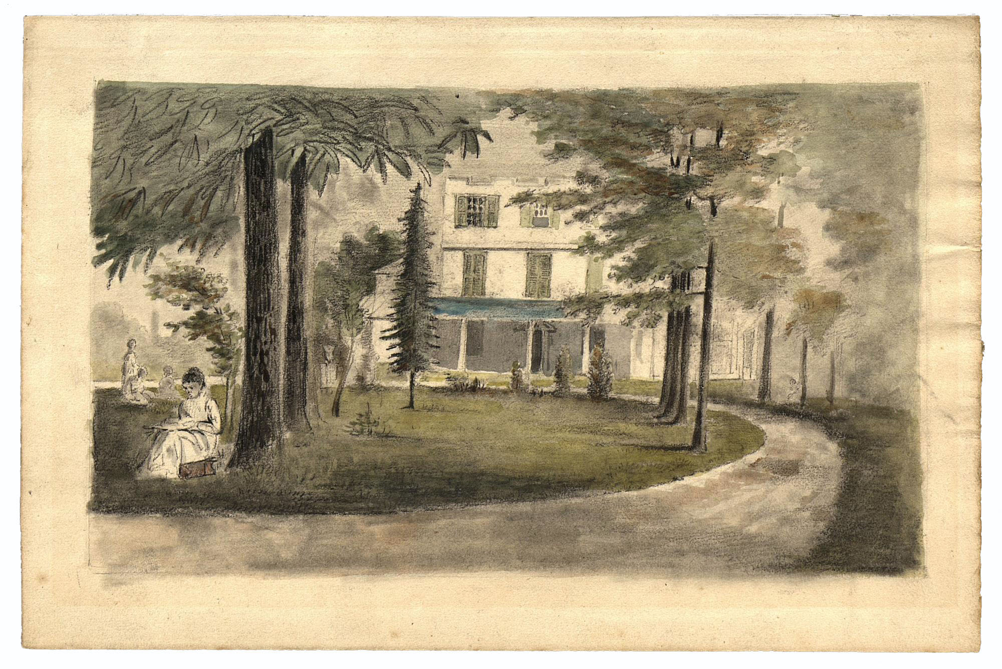 New Harmony, Indiana, by Charles-Alexandre Lesueur