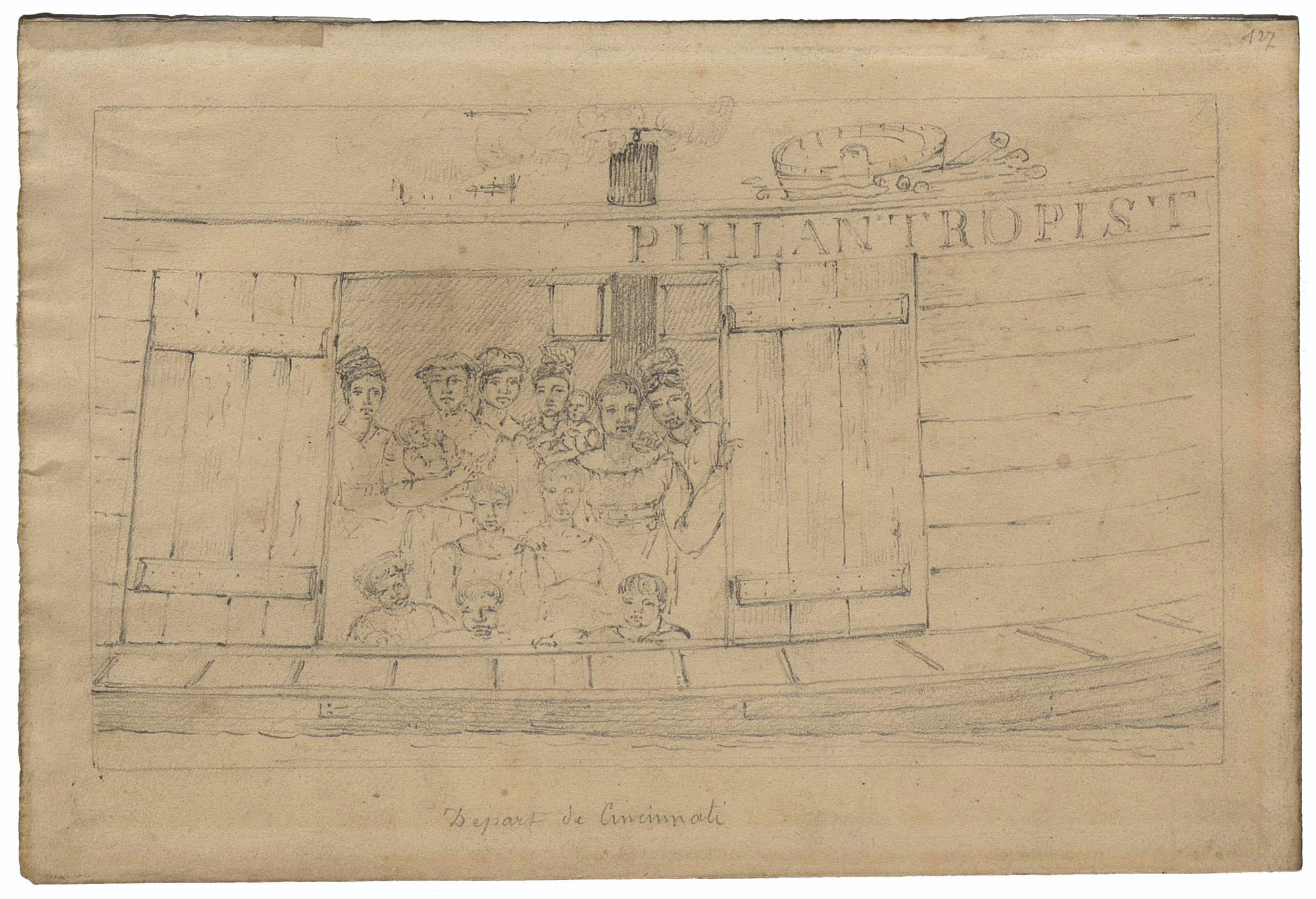 The ladies of the Philanthropist, by Charles-Alexandre Lesueur